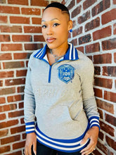 Zeta Grey Quarter Zip Sweatshirt Unisex